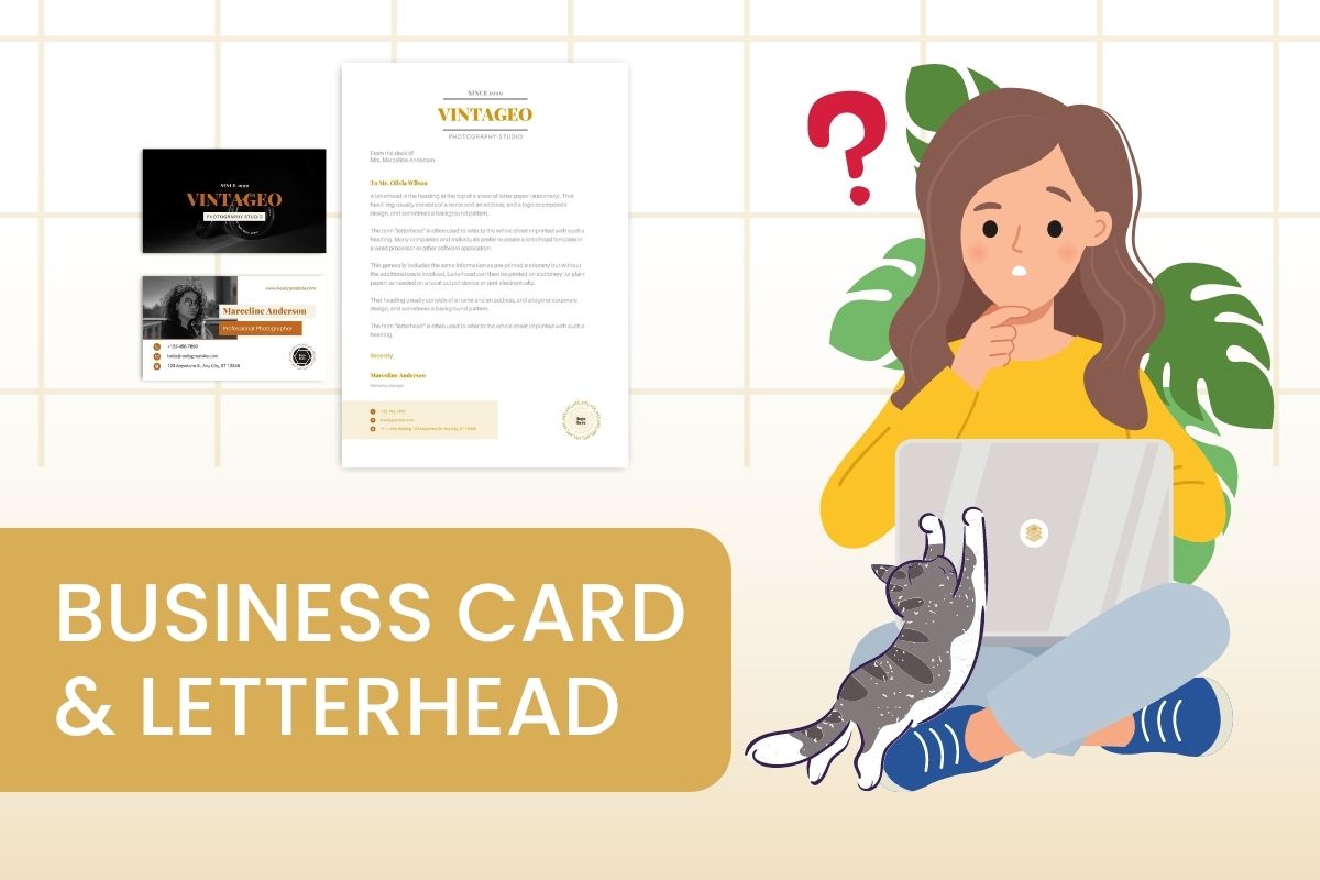 how to use canva business card and letterhead template
