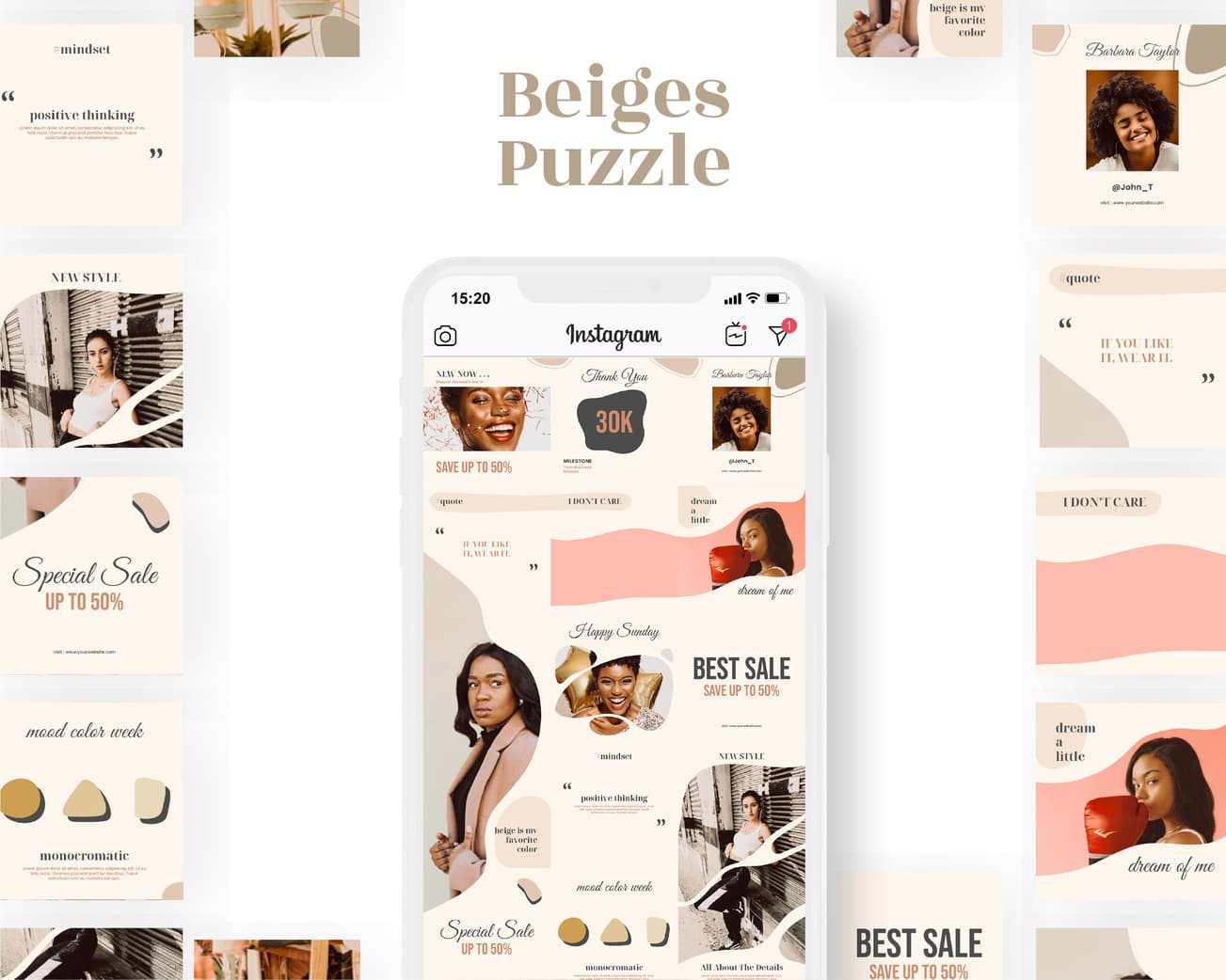 instagram template for fashion business