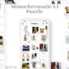 instagram puzzle template for fashion business monochromatic 1.1