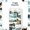 instagram puzzle template for sport business yoga