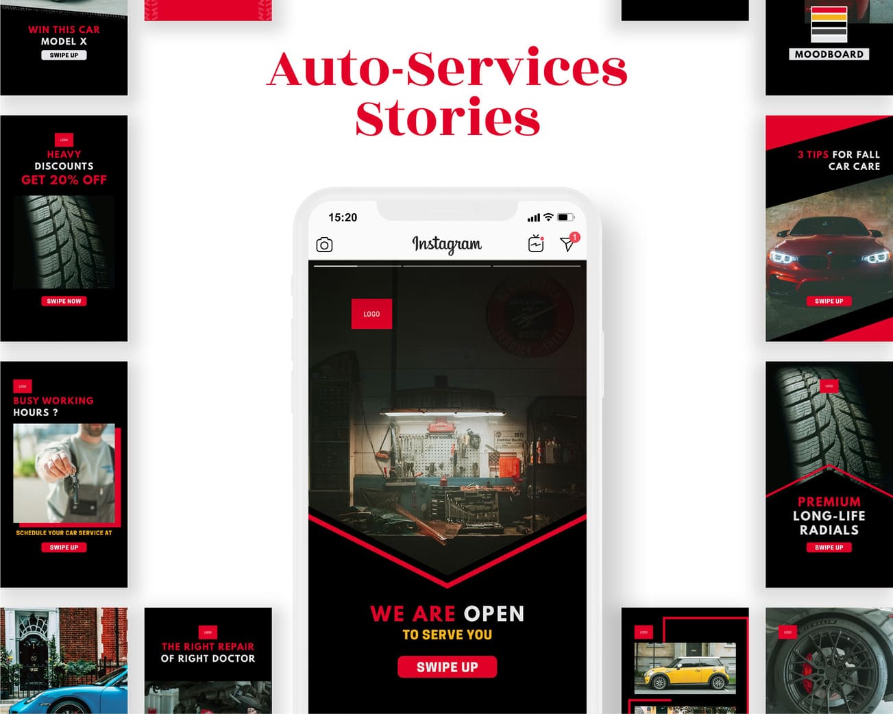 canva instagram story template for automotive business auto services