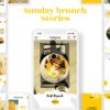 instagram story template for food business sunday brunch