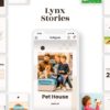 instagram story template for pet business lynx