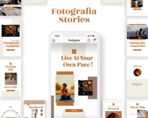 canva instagram story template for photography business fotografia