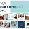 instagram carousel template for sport business yoga