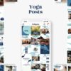 instagram post template for sport business yoga
