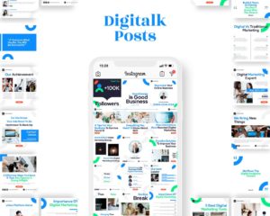 canva instagram post template for tech business digitalk