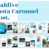 instagram carousel template for travel business maldive