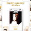 instagram story template for wedding business rustic summer