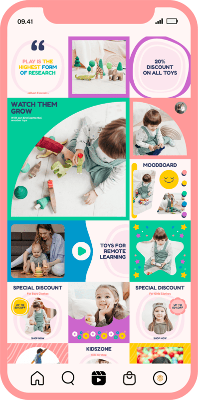 Kidszone Brand Kit Template Instagram