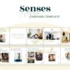 canva instagram carousel template for wellness business senses