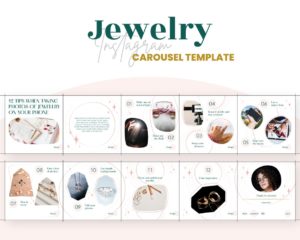 canva instagram carousel template for jewelry business