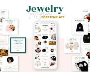 canva instagram post template for jewelry business