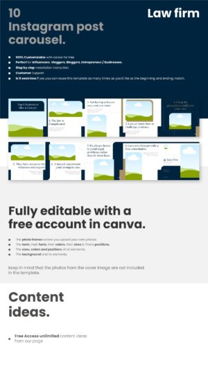 lawfirm canva instagram carousel feature