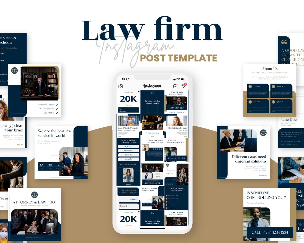canva instagram post template for legal and lawyer business