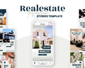 canva instagram story template for real estate agent