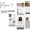 minimalist canva biolink website for fashion business