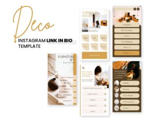 deco instagram biolink for home & living business