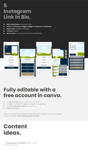law firm theme instagram biolink template