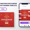 free download christmas event post banner instagram for canva
