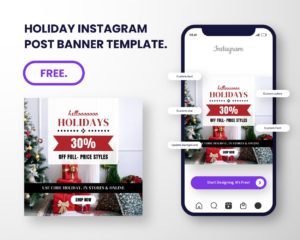 free download canva template for holiday sale