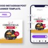 free download template burger food christmas promo for instagram