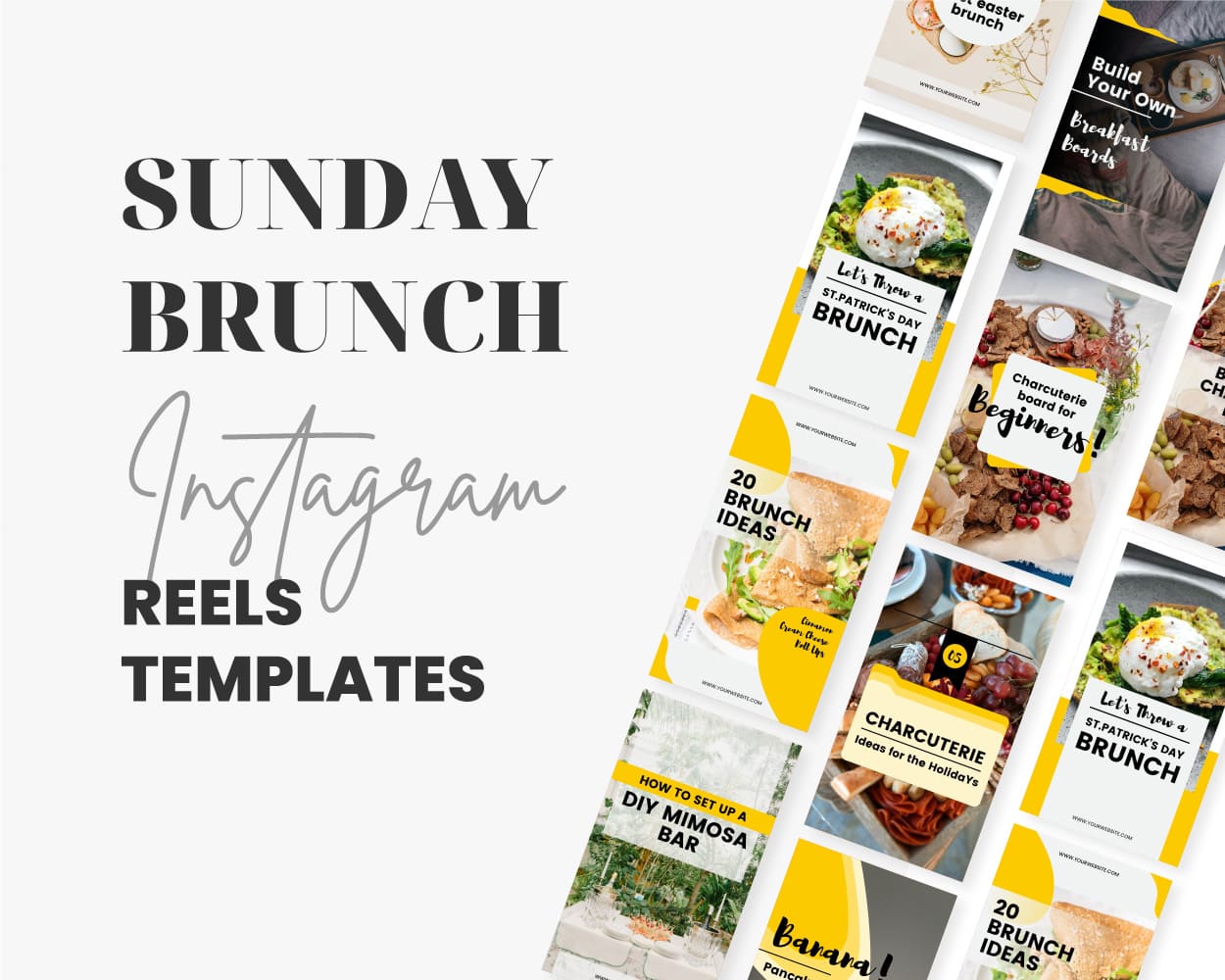 instagram reels template canva for food business