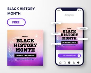 free canva template download for black history month
