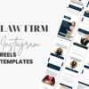 instagram reels template editable canva for lawyer