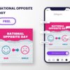 free download template national opposite day with editable canva