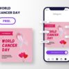 free download template awareness for world cancer day
