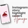 pink beauty spa canva instagram highlight cover flymingo