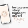 beiges canva instagram highlight covers for fashion business