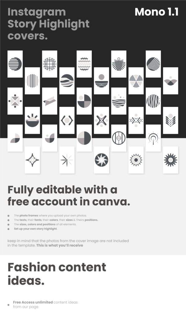 instagram highlight cover editable canva