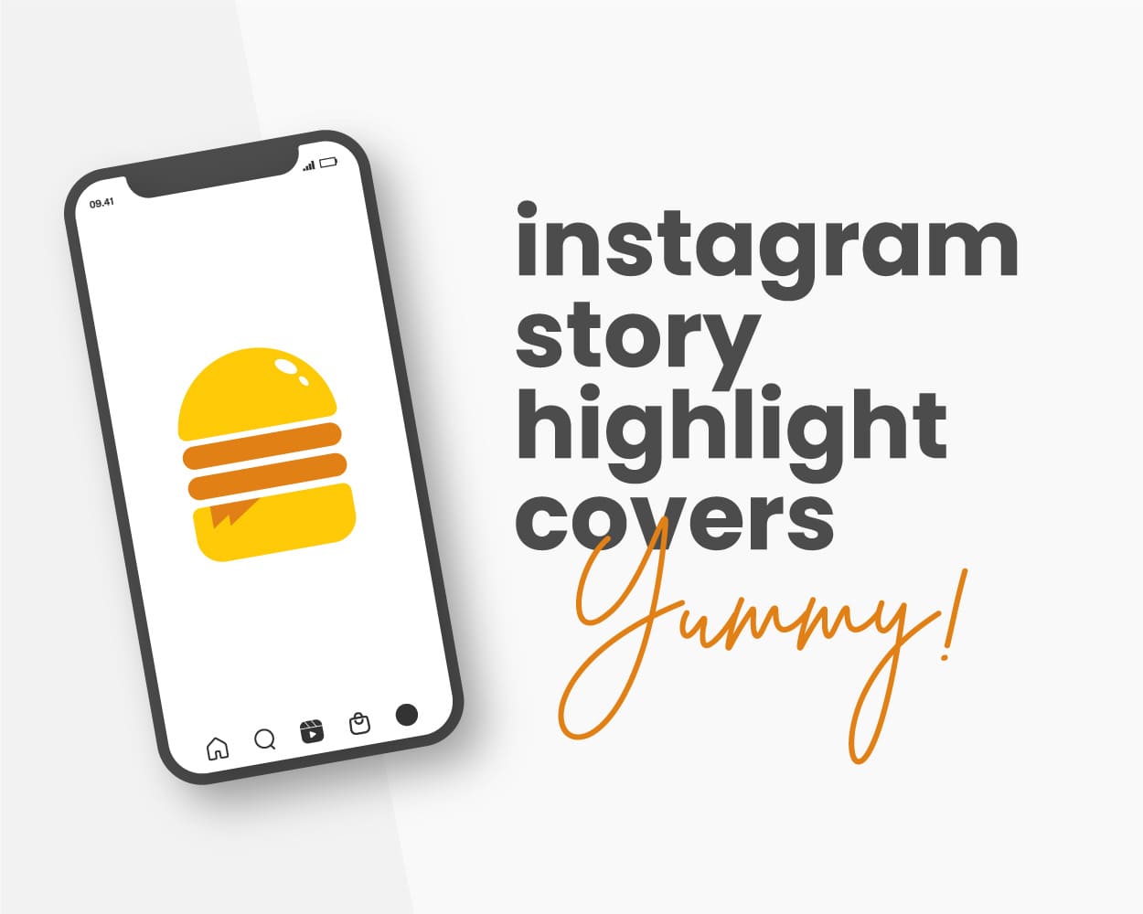 canva instagram highlight cover template for food business