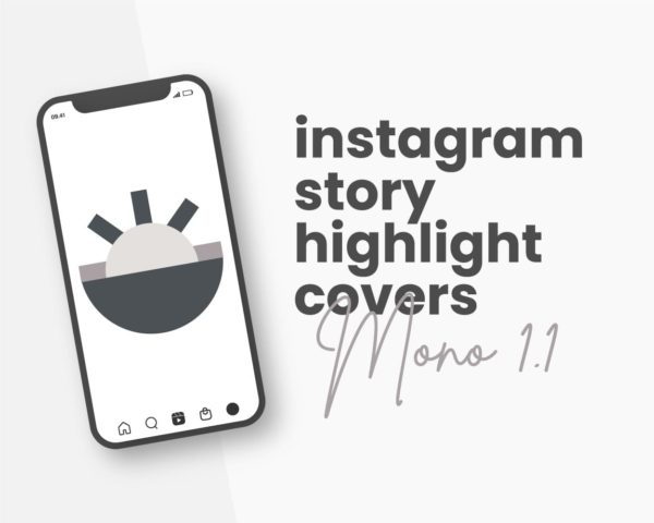 silver fashion instagram highlight cover mono 1.1