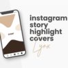 pet blogger canva instagram highlight cover lynx