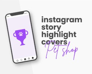 canva instagram highlight cover for pet shop