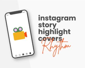 canva instagram highlight cover template for music