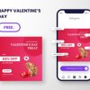 free download valentine day for pet shop sale template canva