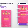 free download instagram story post for pet grooming special valentine