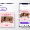 free canva template for spa valentine promotion