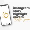 canva instagram highlight cover template for wedding business
