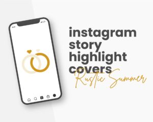 canva instagram highlight cover template for wedding business