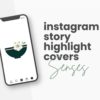 wellness spa canva instagram highlight cover senses
