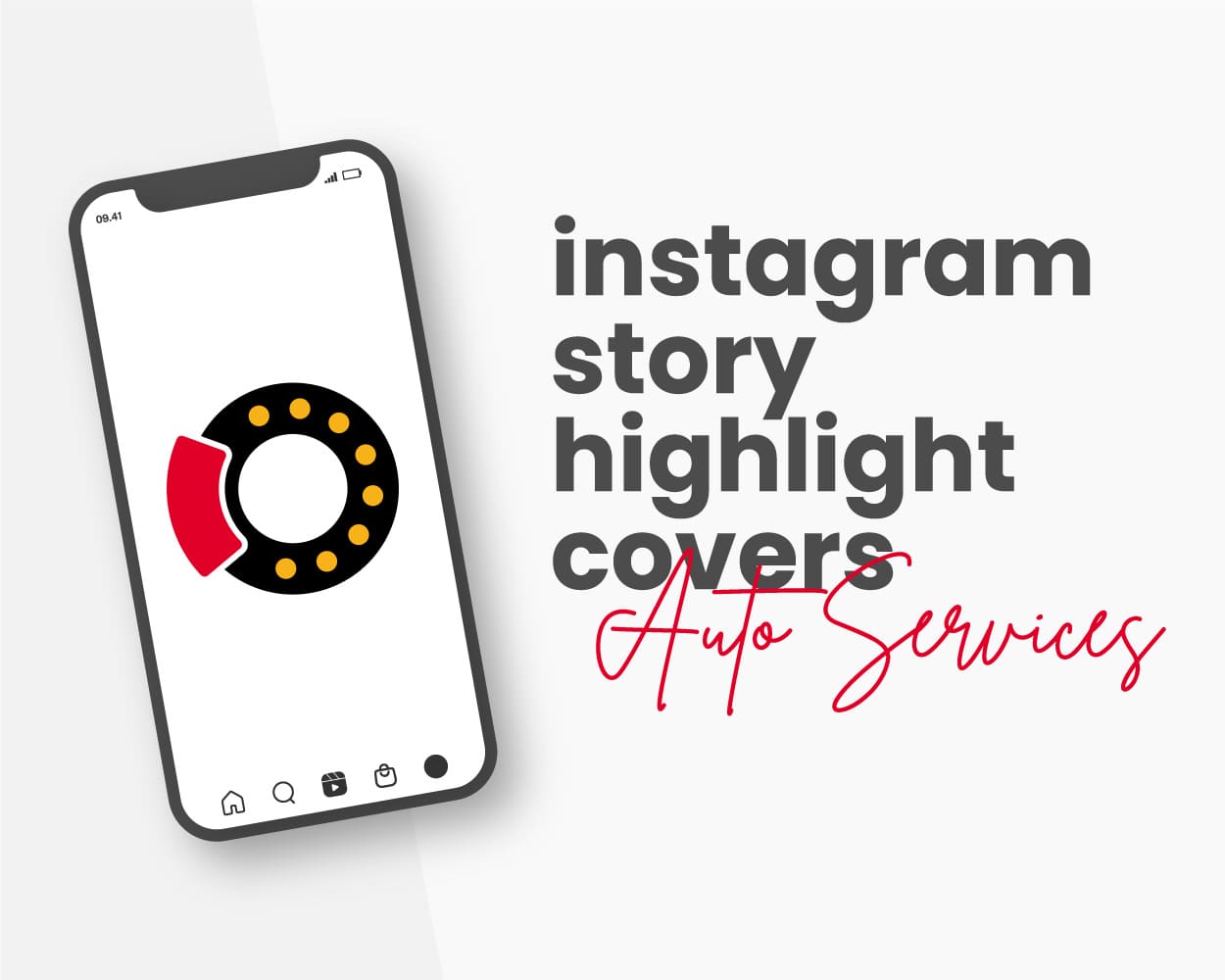 canva template for auto services instagram highlight covers