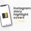 canva template for coach instagram highlight covers