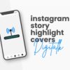 canva template for digitalk instagram highlight covers