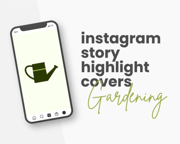 canva template for gardening instagram highlight covers