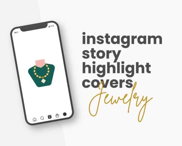 canva template for jewelry instagram highlight covers